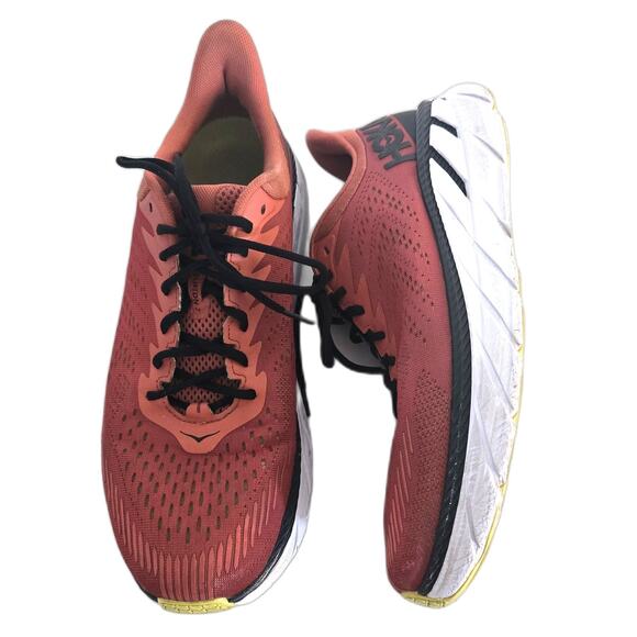 Mens Red Hoka Clifton 7 Sneakers Size 11.5 - Picture 1 of 9